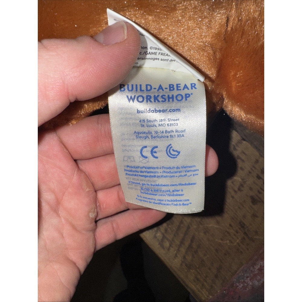 Build A‎ Bear Pokemon Eevee Plush BABW Standing 17" No Sound 2021 - Picture 12 of 13